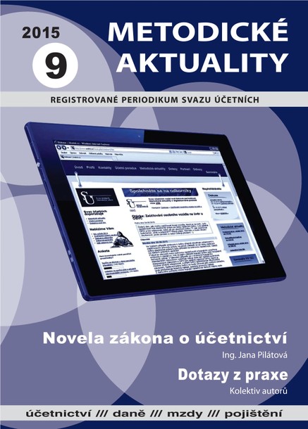 Metodické aktuality Svazu účetních 9/2015