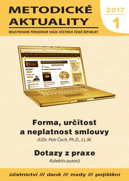Metodické aktuality Svazu účetních 1/2017