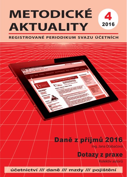 Metodické aktuality Svazu účetních 4/2016
