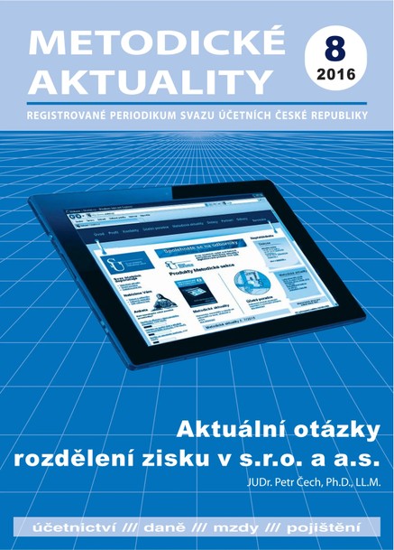 Metodické aktuality Svazu účetních 8/2016