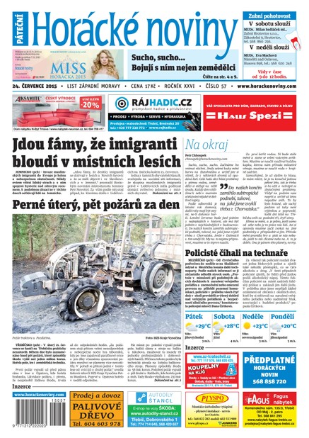 Horácké Noviny Pátek 24.7.2015 č. 57