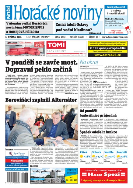 Horácké Noviny Pátek 6.5.2016 č.035