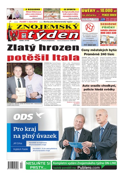 Znojemský týden Znojemský týden 40 - 2012