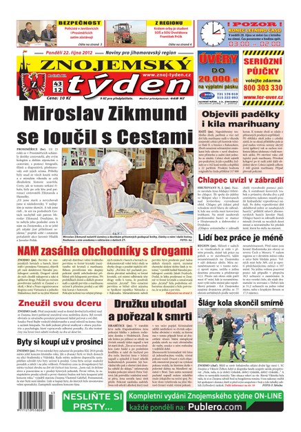 Znojemský týden Znojemský týden 43 - 2012