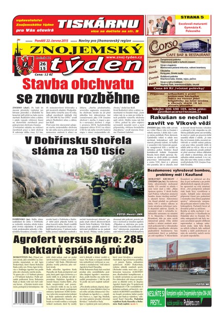 Znojemský týden Znojemský týden č. 26 / 2015