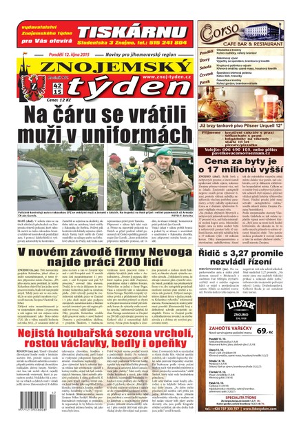 Znojemský týden Znojemský týden č. 42 / 2015
