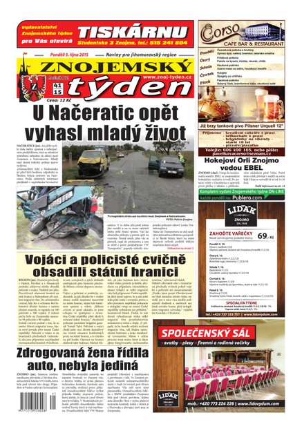 Znojemský týden Znojemský týden č. 41 / 2015