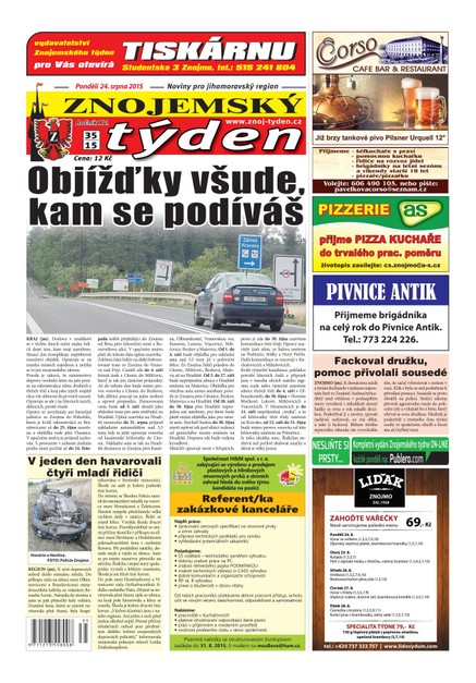Znojemský týden Znojemský týden č. 35 / 2015