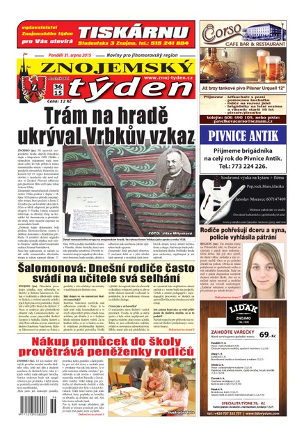 Znojemský týden Znojemský týden č. 36 / 2015