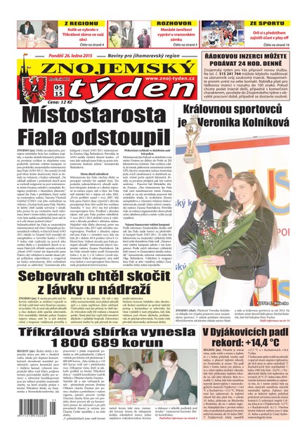 Znojemský týden Znojemský týden č. 05 / 2015