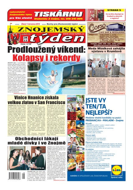 Znojemský týden Znojemský týden č. 28 / 2015