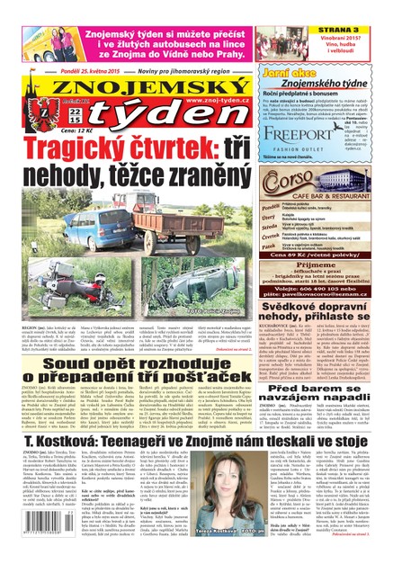 Znojemský týden Znojemský týden č. 22 / 2015