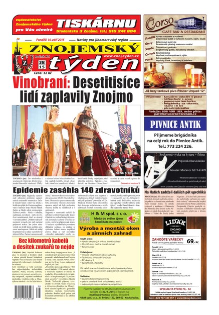 Znojemský týden Znojemský týden č. 38 / 2015
