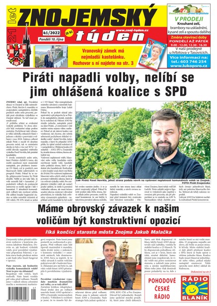 Znojemský týden Znojemský týden 41/2022