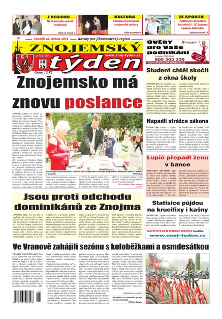 Znojemský týden Znojemský týden č. 18 / 2014