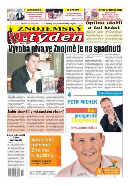 Znojemský týden Znojemský týden č. 40 / 2014