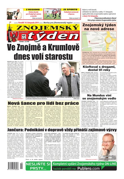 Znojemský týden Znojemský týden č. 46 / 2014