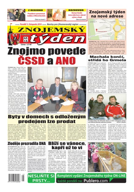 Znojemský týden Znojemský týden č. 45 / 2014
