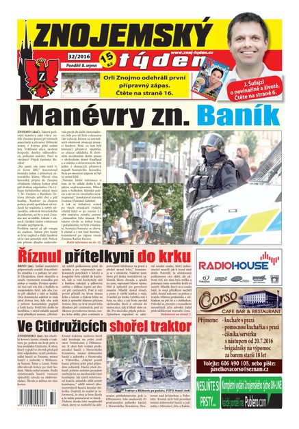 Znojemský týden Znojemský týden 32/2016