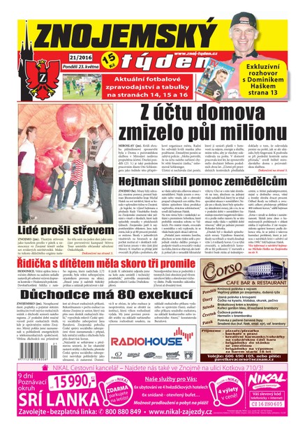 Znojemský týden Znojemský týden č. 21 / 2016