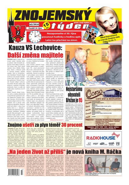 Znojemský týden Znojemský týden 43/2016