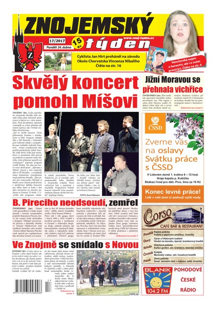 Znojemský týden Znojemský týden 17/2017
