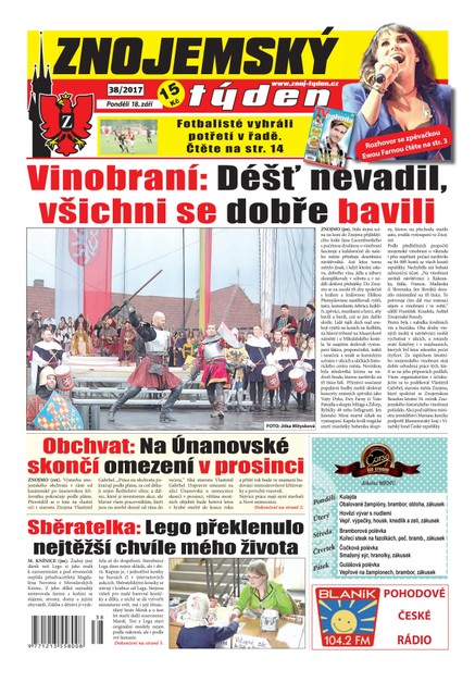 Znojemský týden Znojemský týden 38/2017