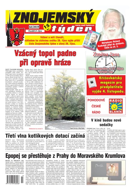 Znojemský týden Znojemský týden 43/2019
