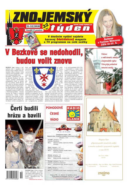 Znojemský týden Znojemský týden 51-52/2018