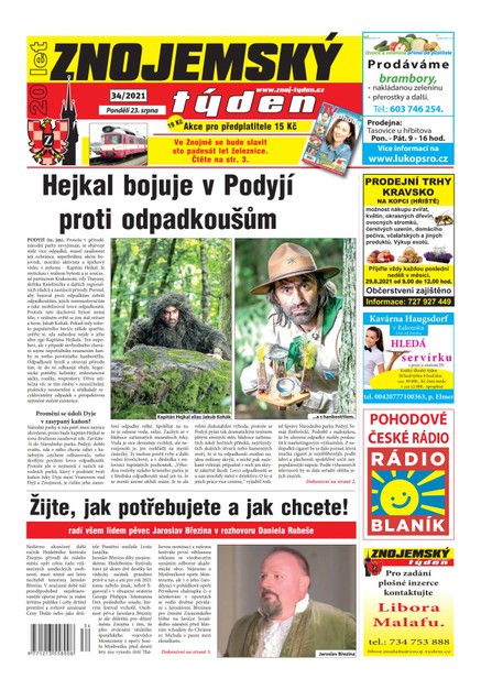 Znojemský týden Znojemský týden 34/2021