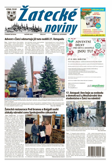 Žatecké noviny 47/2022