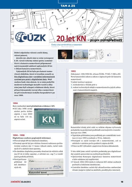 Zeměměřič Zeměměřič 03+04/2013 - 20 let KN