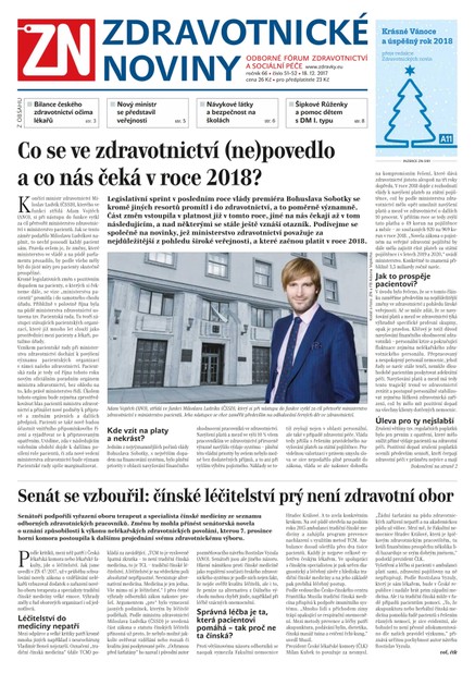 Ze Zdravotnictví 51/2017