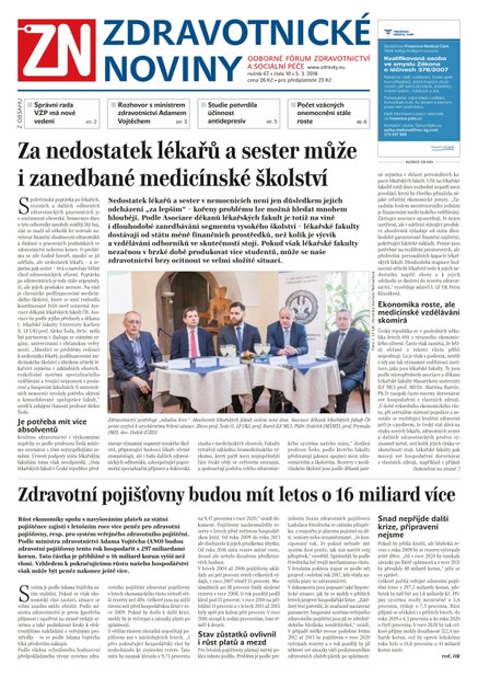 Ze Zdravotnictví 10/2018