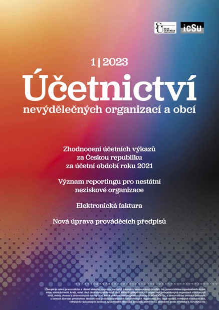 Účetnictví nevýdělečných organizací a obcí č. 1/2023