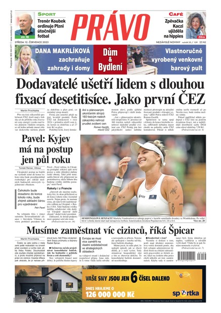 Deník Právo - 12.7.2023