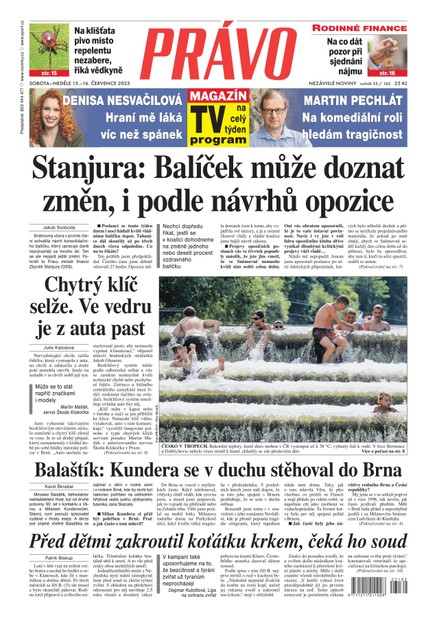 Deník Právo - 15.7.2023