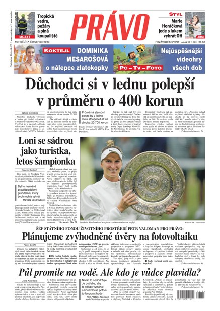 Deník Právo - 17.7.2023