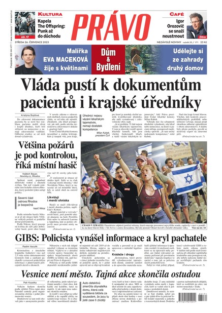 Deník Právo - 26.7.2023