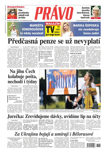Deník Právo - 29.7.2023