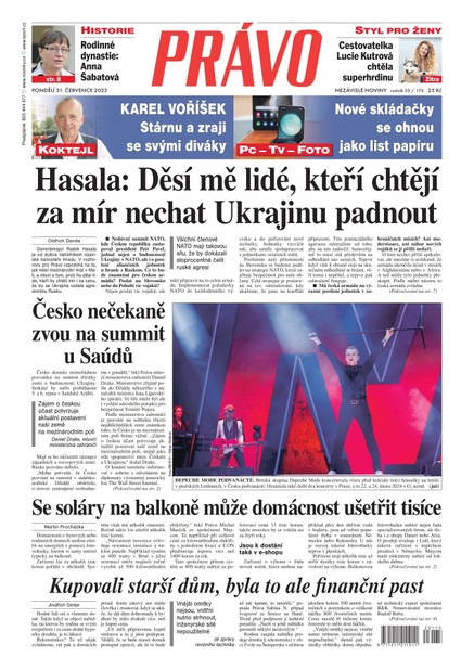 Deník Právo - 31.7.2023