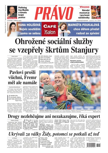 Deník Právo - 3.8.2023