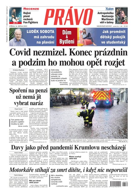 Deník Právo - 16.8.2023