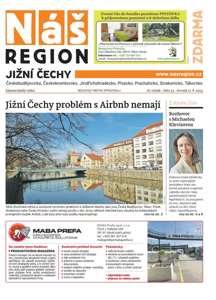 Náš Region - Jižní Čechy 33/2023