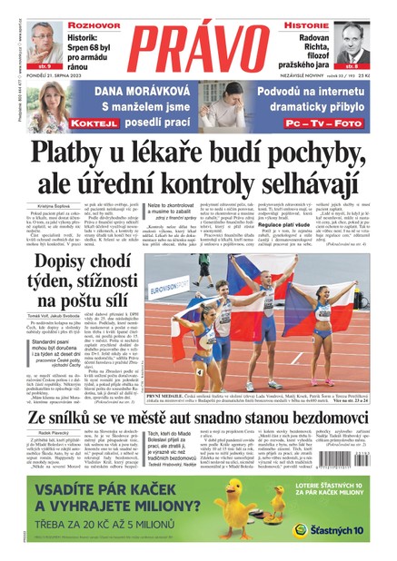 Deník Právo - 21.8.2023