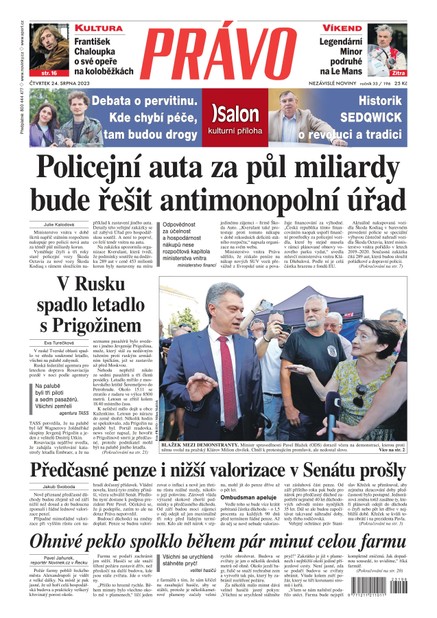 Deník Právo - 24.8.2023