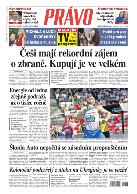 Deník Právo - 26.8.2023