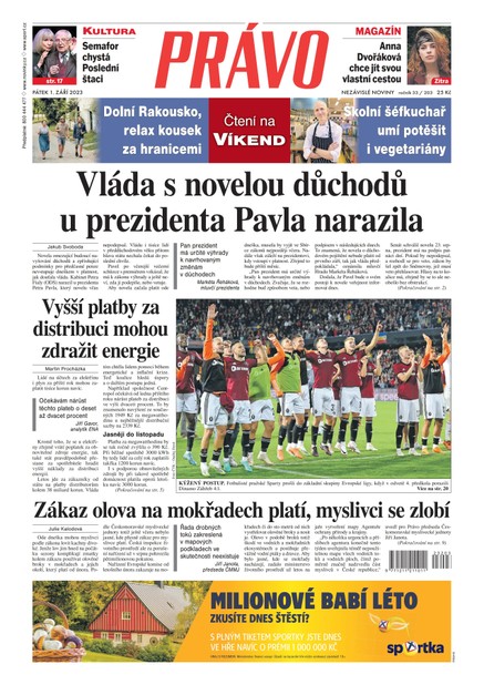Deník Právo - 1.9.2023