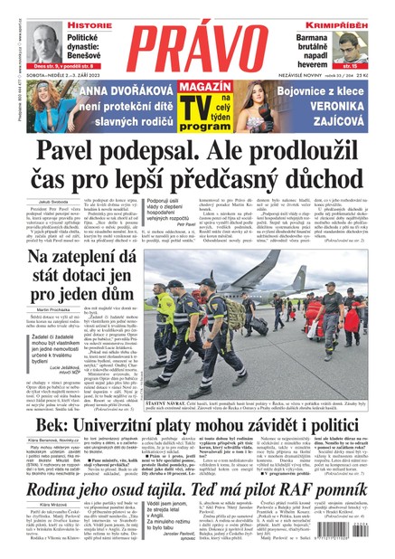 Deník Právo - 2.9.2023