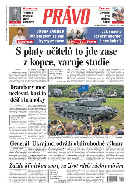 Deník Právo - 4.9.2023